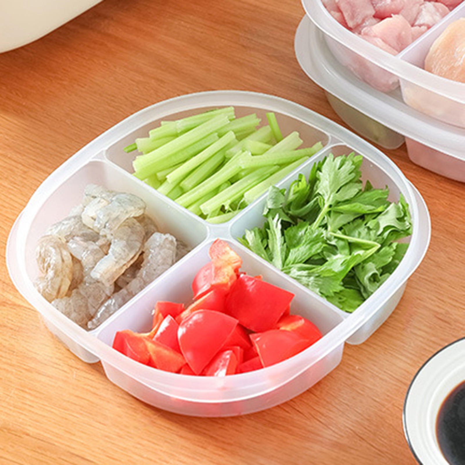 Travelwant Fridge Food Storage Containers Bins Produce Saver, Stackable