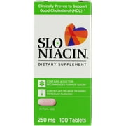 Slo Niacin Dietary Supplement, 250 mg, 100 Count