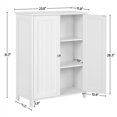 thumbnail image 2 of Renwick Bathroom Wall Cabinet with Double Doors Wall Mounted Medicine Cabinet Hanging Organizer White, 2 of 8