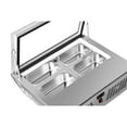 thumbnail image 4 of 31 in. Countertop Ice Cream Display case with 4 Pans and Glass Sneeze Guard in Stainless-Steel (KM-CGD-8HP), 4 of 12