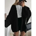 thumbnail image 3 of Womens Oversized Cardigan Sweaters 2025 Fall Long Lantern Sleeve Knit Open Front Light-Weight Sweater, 3 of 8
