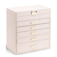 thumbnail image 1 of Jewelry Box Vlando - Soporte grande para joyas (6 capas), color rosa, 1 of 7