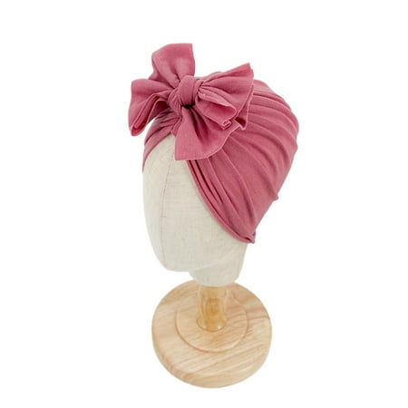 

CenturyX Turban Hats for Baby Vintage Bowknot Soft Head Wrap for Toddlers