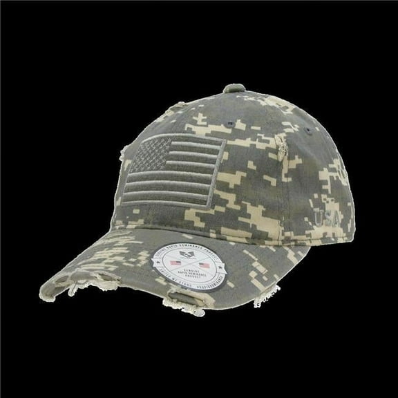 Vintage USA Flag Patch Cap, ACU