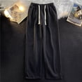 thumbnail image 4 of GUACER Drawstring Wide Leg Jeans for Women Casual High Waisted Stretch Loose Comfy Denim Pants with Pockets, 4 of 6