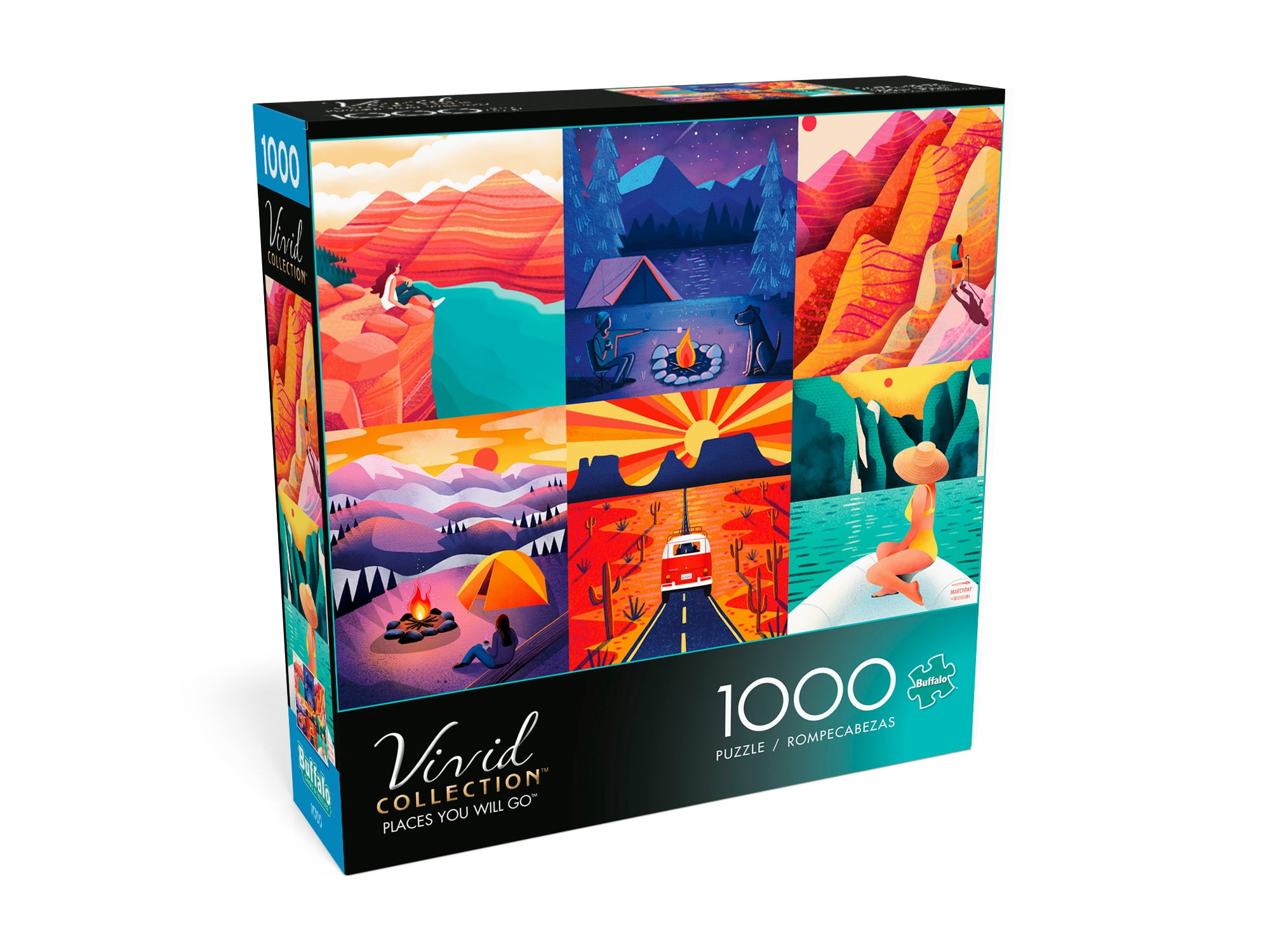 Buffalo Games 1000 Piece Vivid Collection Places You Will Go Jigsaw Puzzle Walmart