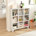 thumbnail image 4 of Costway 1 PCS 9-Cube Bookcase with 6 Removable Shelves Raised Support Feet for Living Room White, 4 of 8