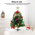 thumbnail image 3 of Mini árbol de Navidad con escritorio artificial, decoración de bricolaje, piezas intercambiables, adorno artesanal de paisaje de mesa en miniatura de PVC Inevent HA008865-00B, 3 of 7