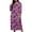 Purple, variant on SELONE Long Nightgowns for Women Long Sleeve Plus Size Halloween Pajamas Dress Pumpkin House Dress Party Nightwear
