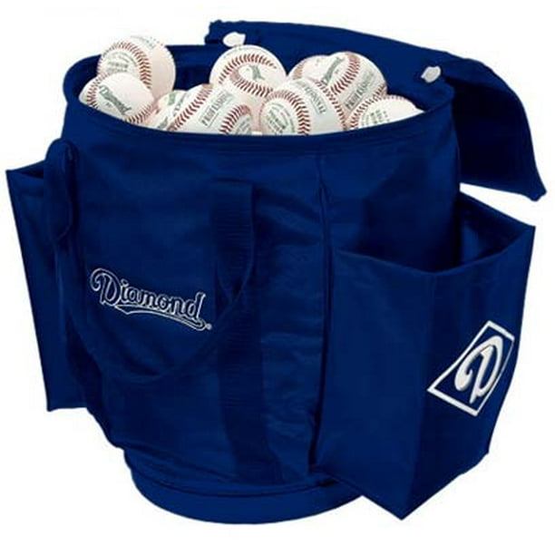 Diamond Sports Vinyl Navy Ball Bag Holds 60 Baseballs/24 Softballs