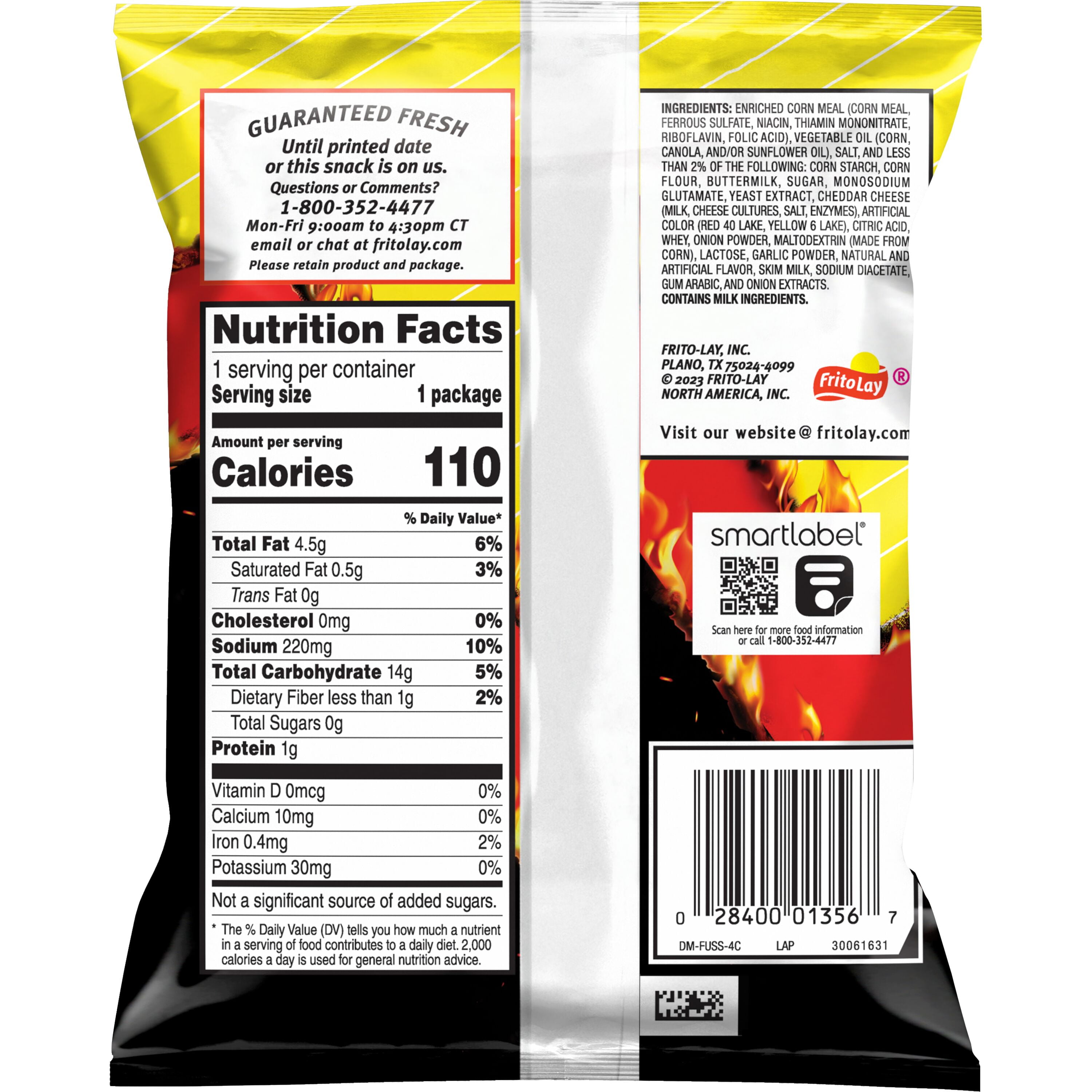 (12 pack) Funyuns Flamin' Hot Onion Flavored Rings Snack Chips, 0.75 Ounce Bag