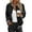 Black Stripes, variant on Women's Bomber Jacket Casual Coat Zip Up Spring Fall Clothes with Pockets