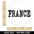 thumbnail image 2 of France Fun Text Self-Inking Rubber Stamp Ink Stamper - Yellow Ink - Small 3/4 Inch, 2 of 7