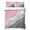 Pink Grey, variant on Twin Quilt Set 68''x86'', Pink Grey Ombre Lightweight Bedspread Coverlet Set with 2 Pillow Shams, Modern Geometric Abstract Cream Breathable All Season Quilt Bedding for Dorm/Bedroom