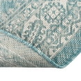 thumbnail image 7 of Unique Loom Outdoor Aztec Collection Area Rug - Chalca (4' Round Aqua/Ivory), 7 of 7