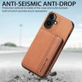 thumbnail image 6 of for Samsung Galaxy A16 5G Wallet Case, Built-in Card Holder, RFID Blocking, PU Leather Kickstand, Back Flip Magnetic Closure, Durable Shockproof Magnetic Car Phone Cover for Women and Men,Brown, 6 of 10