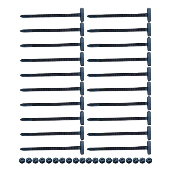 Lerpwige 20/50/100Pcs Nylon Tie Wrap Cable Fixed Fastener Clip Cable Tie Buckle