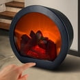 thumbnail image 3 of Simulación de chimenea, linterna con efecto de llama parpadeante, luz LED, mesa USB/batería, lámpara de noche, adorno de decoración int, 3 of 8