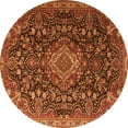 thumbnail image 1 of Ahgly Company Indoor Round Medallion Orange Traditional Area Rugs, 3' Round, 1 of 1