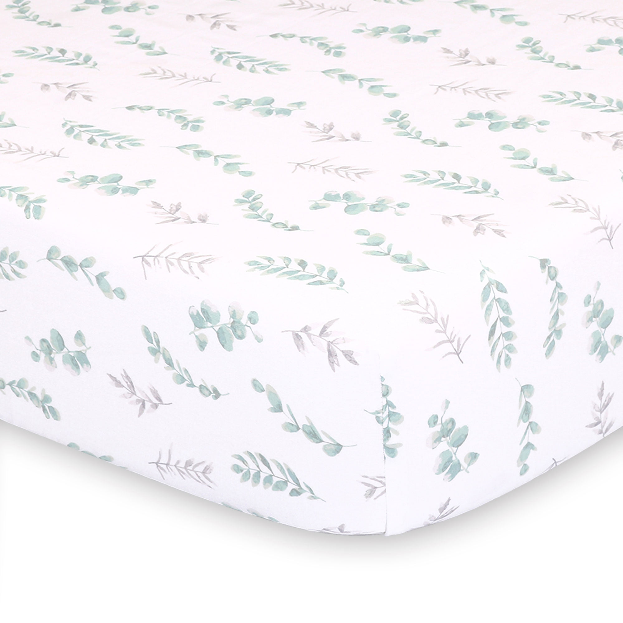 White  Pink/Neutral Handmade flannel crib sheet/ Light Green with Sheep/Green 