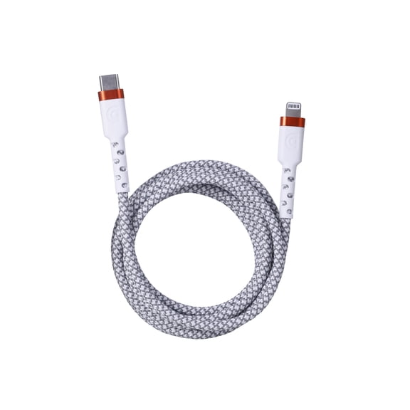 Griffin 6FT Ultra Durable Lightning to USB-C Charge & Sync Cable – 60W Fast Charging, 30,000 Bends Strong, Nylon Braided, Universal Compatibility