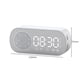 thumbnail image 3 of Reloj de superficie de espejo con altavoz multifuncional compatible con Bluetooth (blanco), 3 of 3