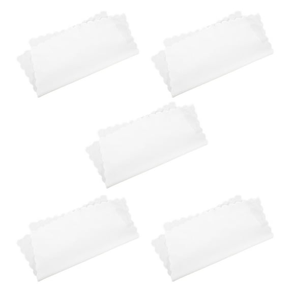 HOOWIFFY 5Pcs White Fabric Paint Handkerchiefs Reusable Cotton for Art Projects