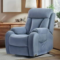 Lohoms Electric Power Lift Recliner Chair, Overstuffed Lift Chair Recliners for Elderly, Velvet Home Theater Seating Single Sofa Living Room,with Side Pockets Remote Control, Gray