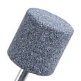 thumbnail image 3 of 5 Pack Abrasive Mounted Stone 1/4" Shank 1.18" Dia Cylindrical Corundum Grinding Head for Rotary Tool, 3 of 6