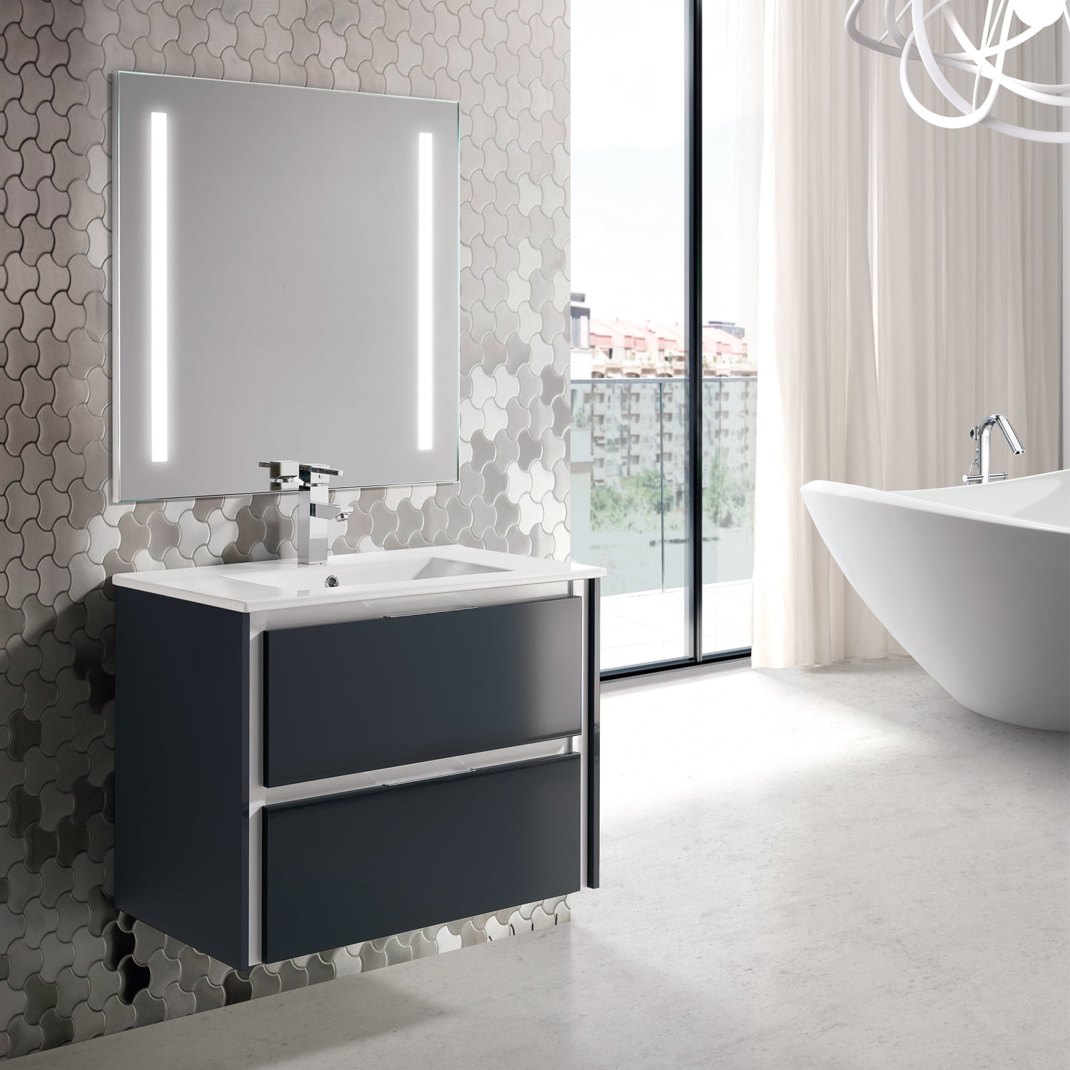 Eviva Luna 32 Dark Grey Wallmount Bathroom Vanity With Integrated Porcelain Sink Walmartcom Walmartcom Eviva Luna 32 Dark Grey Wallmount Bathroom Vanity With Integrated Porcelain Sink Walmartcom Walmartcom