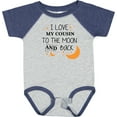 thumbnail image 3 of Inktastic I Love My Cousin to the Moon and Back Boys or Girls Baby Bodysuit, 3 of 5