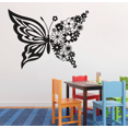 thumbnail image 3 of Butterfly Butterflies Flower Garden Flowers Floral Spring Silhouette Vinyl Design Wall Sticker Wall Art Wall Decal Boy Girl Kid Room Bedroom Gardener Home Decor Stickers Decoration Size (8x10 inch), 3 of 3