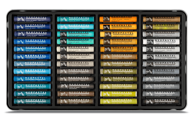 Caran d'Ache, Neopastel Oil Based Pastel Crayons, with Durable Box, 96 Colors