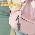 thumbnail image 5 of 2026 New Keyboard Keychain, Portable Light Up Fidget/Toy, Mechanical Keychain with Clicky Crystal Keycap, Desk Toy for Anxiety, Gift White, 5 of 5