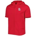 thumbnail image 2 of Men's Levelwear Red St. Louis Cardinals Recruit Full-Zip Short Sleeve Hoodie, 2 of 3