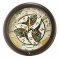 thumbnail image 4 of Seiko Cherry Blossom Melodies in Motion Clock, Musical Round Quartz Analog QXM391NRH, 4 of 7