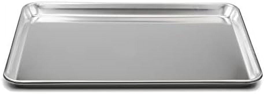 TrueCraftware- Set of 2 Aluminum Half Size Sheet Pan 18" x 13" Baking Sheets -Oven Safe Baking Pan Baking Tray Cookie Sheet Baking Sheet Perfect for Baking Roasting