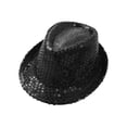 thumbnail image 7 of TiaoBug Kids Boys Jazz Hip-hop Dance Costume Sequins Tuxedo Blazer Suit Jacket with Hat Sets Black 12, 7 of 7