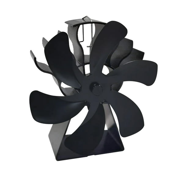 Giaone Newly Designed Heat Powered Stove Fan Larger Air Flow Heat Powered Stove 6-Blade Quiet Efficient for Wood Log for Burner