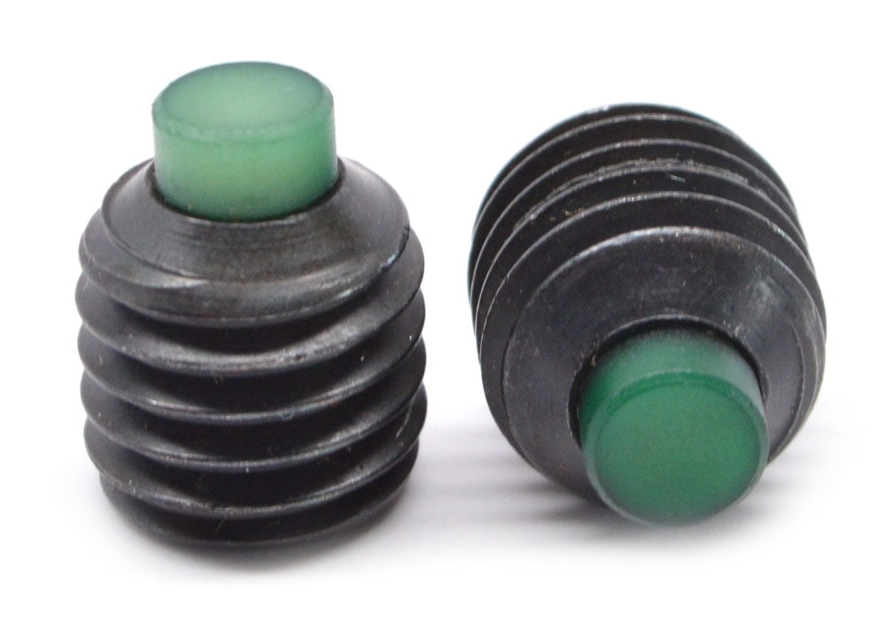 M3 × 0.5 mm x 5 mm Length Black Oxide Steel Nylon Tip Set Screw 10 pcs 