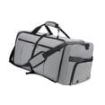 thumbnail image 4 of Bolsa de lona de viaje Bolsa de gimnasia de deportes multifuncionales para acampar al aire libre Gris, 4 of 8