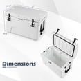 thumbnail image 3 of 45QT Portable Hard Cooler Ice Chest with 6 Day Ice Retention, Insulated Cooler for Camping Fishing Picnic, 3 of 9