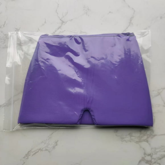 TFixol Double-Layer Gel Head Wrap with Cooling Eye Mask for Headache Relief, Stretchable Therapy Cap with Gel Pads (Includes Back Gel) in Purple