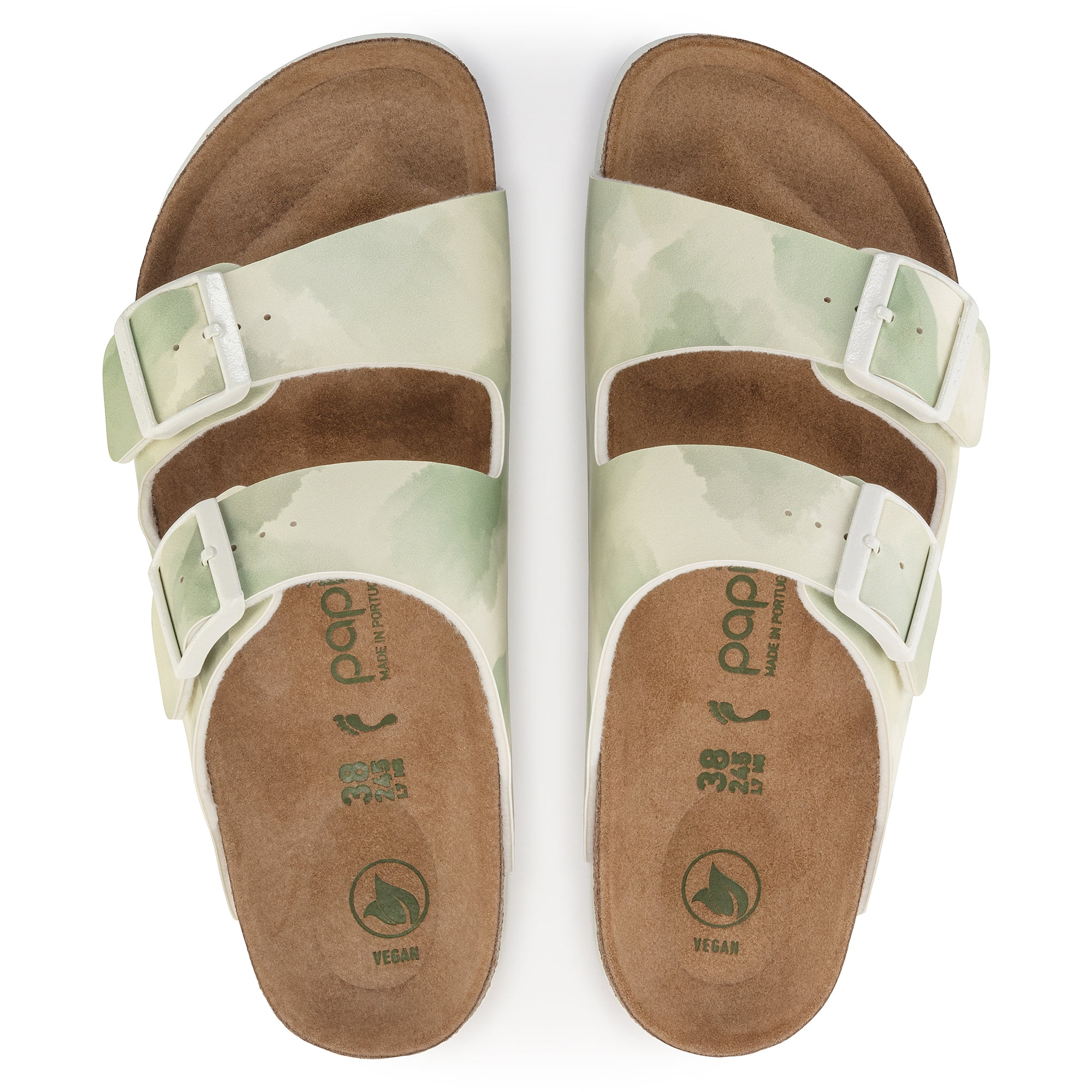 Birkenstock Arizona Grooved Narrow Unisex Shoes Size 3, Color: Watercolor Khaki