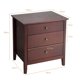 thumbnail image 3 of Costway Mesita de Noche con 3 Cajones Mesita Moderna de Madera Amplio Espacio Mesa de Sofá para Casa Oficina Salón Dormitorio Marrón, 3 of 9