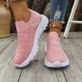 thumbnail image 4 of ibiyuan Orthopedic Dress Shoes for Women Knit Upper Embroidery Walking Shoes Women Adjustable Upper Walking Anti-Skid Women Sneakers Casual Hands Free Platform Mary Janes Workout Gym Shoes, 4 of 9