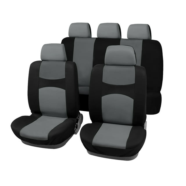 Funda universal Unique Bargains Conjunto Coche asiento Kit para Camión SUV Negro Gris