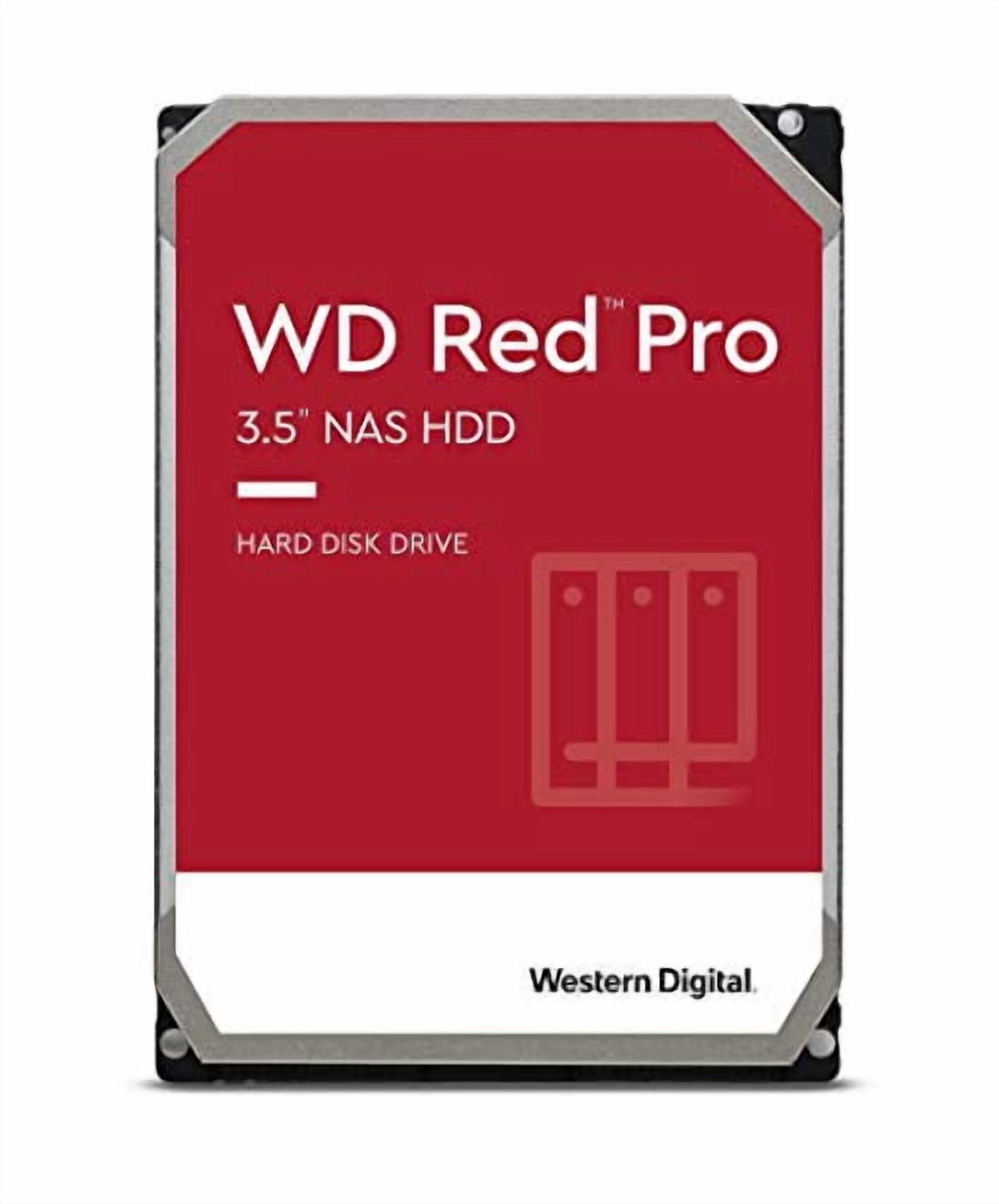 Western Digital 2TB WD Red Pro NAS Internal Hard Drive HDD - 7200 RPM, SATA 6 Gb/s, CMR, 64 MB Cache, 3.5" - WD2002FFSX