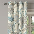 thumbnail image 3 of Ambesonne Grommet Curtain, , 50"x63", Cream Pale Azure Blue, 3 of 5