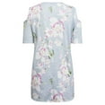 thumbnail image 3 of FASHIONWT Women Sexy Print Off-The-Shoulder Floral Causal Short Sleeve Top, 3 of 4